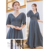 レースハイウエストマーク×プリーツロングドレス パーティードレス エレガントドレス | Retica | 詳細画像2 