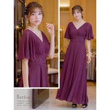 レースハイウエストマーク×プリーツロングドレス パーティードレス エレガントドレス | Retica | 詳細画像8 