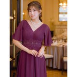 レースハイウエストマーク×プリーツロングドレス パーティードレス エレガントドレス | Retica | 詳細画像9 