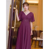 レースハイウエストマーク×プリーツロングドレス パーティードレス エレガントドレス | Retica | 詳細画像10 