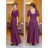 レースハイウエストマーク×プリーツロングドレス パーティードレス エレガントドレス | Retica | 詳細画像12 