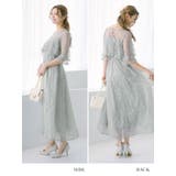 総フラワーレースハイウエスト切替ロングドレス パーティードレス 結婚式ワンピース | Retica | 詳細画像10 