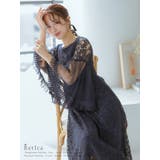 Retica 総レースベルスリーブチュール切替ロングドレス パーティードレス | Retica | 詳細画像6 