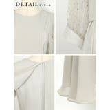シースルードットスリーブシフォンスカートロングドレス 結婚式ドレス | Retica | 詳細画像16