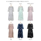 総フラワー刺繍シースルーロングドレス ロングワンピース 結婚式 | Retica | 詳細画像12 