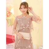 総フラワー刺繍シースルーロングドレス ロングワンピース 結婚式 | Retica | 詳細画像1 