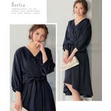 ウエストリボンフィッシュテールワンピースドレス パーティードレス 結婚式ドレス | Retica | 詳細画像2 