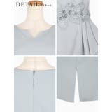 ウエスト刺繍スリットネックミディアムドレス 結婚式ドレス パーティードレス | Retica | 詳細画像12 