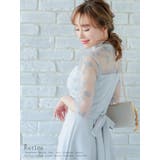 ウエストマークリボンAラインミモレットドレス ミモレ丈ドレス 袖あり | Retica | 詳細画像11