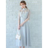 ウエストマークリボンAラインミモレットドレス ミモレ丈ドレス 袖あり | Retica | 詳細画像13