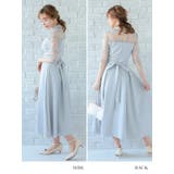 ウエストマークリボンAラインミモレットドレス ミモレ丈ドレス 袖あり | Retica | 詳細画像15