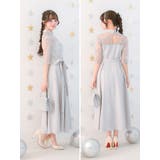 ウエストマークリボンＡラインミモレットドレス ミモレ丈ドレス 袖あり | Retica | 詳細画像15 