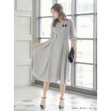 レースボレロ風デザインサイドプリーツミディアムドレス 結婚式ドレス パーティード… | Retica | 詳細画像4 