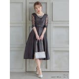 フラワーシースルースリーブウエストマークミディアムドレス パーティードレス 結婚… | Retica | 詳細画像21 