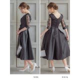 フラワーシースルースリーブウエストマークミディアムドレス パーティードレス 結婚… | Retica | 詳細画像22 