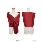 ワンカラーサテンホール付きショール パーティードレス小物 アウター | Retica | 詳細画像5