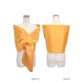 ワンカラーサテンホール付きショール パーティードレス小物 アウター | Retica | 詳細画像6