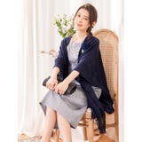 透かし編みレース×フリンジの大判ショール パーティードレス小物 アウター | Retica | 詳細画像8 