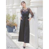 ビスチェ風シアーレースハイウエストマークリボンパンツドレス パーティードレス | Retica | 詳細画像21 