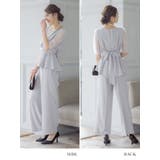 ウエストリボン前ミニペプラムセットアップパンツドレス パーティードレス 結婚式パ… | Retica | 詳細画像15 