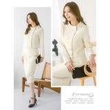 アシンメトリージャケットミディアムスカートセットアップスーツ パーティードレス … | Retica | 詳細画像2 