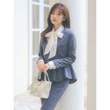 ペプラムジャケット×テーパードパンツセットアップスーツ セレモニースーツ | Retica | 詳細画像13