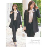 ノーカラージャケット×ベルト付きパンツスーツ セレモニースーツ 袖あり | Retica | 詳細画像7 