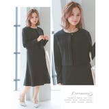 ノーカラージャケット×膝丈ワンピースセットアップスーツ セレモニースーツ | Retica | 詳細画像18 