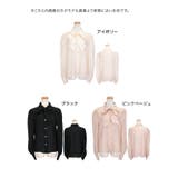 ワンカラーシアー×リボン付きブラウス トップス シアーブラウス | Retica | 詳細画像10