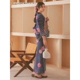 毬×ストライプ柄浴衣3点セット 作り帯 下駄 | Retica | 詳細画像9 