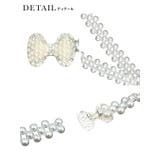 ビジュー×パールリボンデザイン飾り帯紐 ベルト 浴衣小物 | Retica | 詳細画像4 