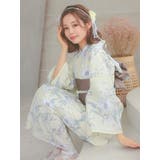 Retica イエロー地に白の牡丹と小花柄 浴衣2点セット | Retica | 詳細画像4 