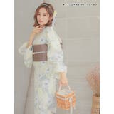 Retica イエロー地に白の牡丹と小花柄 浴衣2点セット | Retica | 詳細画像4 