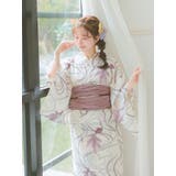 Retica 白地に紅紫の金魚 浴衣2点セット | Retica | 詳細画像6 
