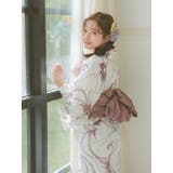 Retica 白地に紅紫の金魚 浴衣2点セット | Retica | 詳細画像8 