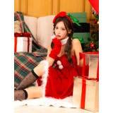 フェザーパイピングフレアスカートサンタコスチューム サンタコスプレ クリスマス | my minette | 詳細画像4