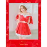 フェザーオフショルリボン×シフォンスカートサンタコスチューム ガーリーサンタ | my minette | 詳細画像2