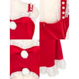 ウエストカット×ガーター付きクリスマスコスチューム ガーリーサンタ カットアウト | my minette | 詳細画像8 