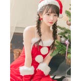 ポンポン付きふわもこサンタコスチューム サンタコスプレ ガーリーサンタ | my minette | 詳細画像3