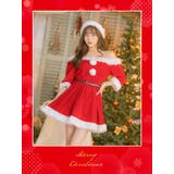 ベーシックオフショルAラインサンタコスチューム サンタコスプレ ガーリーサンタ | my minette | 詳細画像2