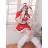甘辛映え◎ふわもこケープ付きバニー風サンタドレス サンタコスプレ クリスマス | my minette | 詳細画像6