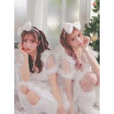 スノーデザインコードネック×リボンカチューシャサンタコスチューム サンタコスプレ | my minette | 詳細画像4