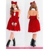 フェザーパイピングフレアスカートサンタコスチューム サンタコスプレ クリスマス | my minette | 詳細画像4 