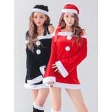 フレアシルエット×リボンショルダーサンタコスチューム サンタコスプレ | my minette | 詳細画像5