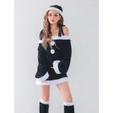 フレアシルエット×リボンショルダーサンタコスチューム サンタコスプレ | my minette | 詳細画像8