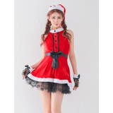 ウエストリボンAラインアメリカンスリーブサンタコスチューム サンタコスプレ | my minette | 詳細画像2
