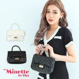 ホワイト | myMinette 2wayキルティングチェーンミニバッグ セクシー | my minette
