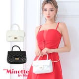 ブラック | myMinette 2wayキルティングチェーンミニバッグ セクシー | my minette