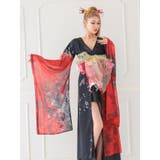 シアースリーブオープンバック花魁風ロングドレス セクシードレス セクシーコスプレ | my minette | 詳細画像3 