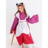 ふわもこ猫耳×着物風ワンピースのメイドコスチューム ハロウィンコスプレ ガーリー… | my minette | 詳細画像2 